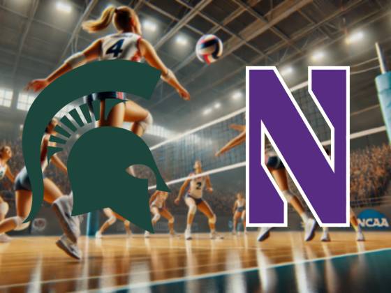 Michigan State Spartans at Northwestern Wildcats Women's Volleyball